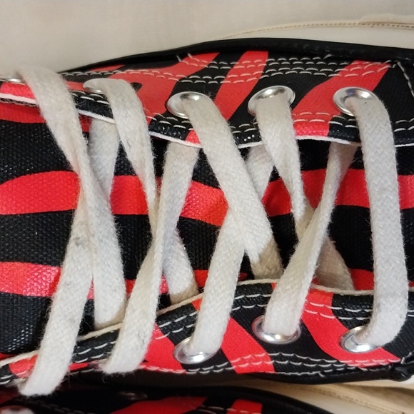 CONVERSE CHUCK TAYLOR 70 ALL STAR OX BLACK/ RACER PINK size 5.5 - Picture 10 of 13